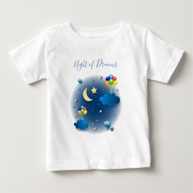 T-shirt Pour Bébé Nuit des rêves (Devant)