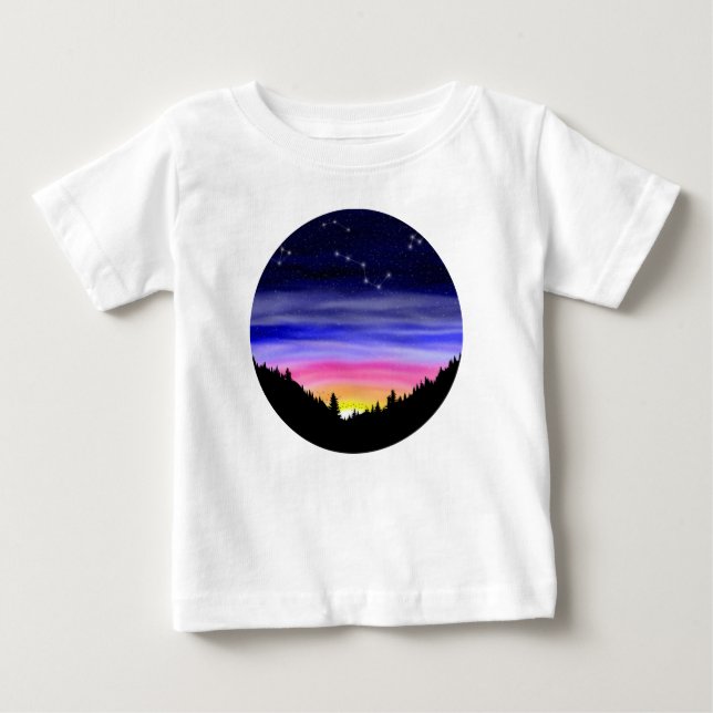 T-shirt Pour Bébé Nuit Diamond (Devant)