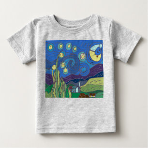 T-shirt Pour Bébé Nuit étoilée