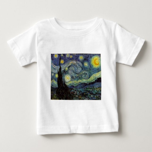 T-shirt Pour Bébé Nuit étoilée - van Gogh (Devant)