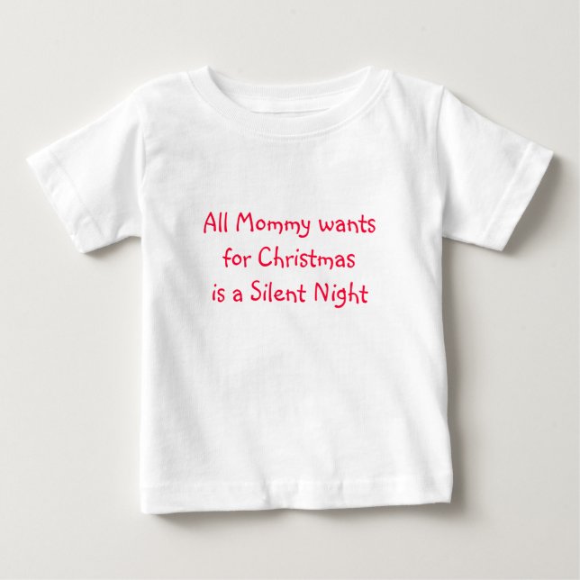 T-shirt Pour Bébé Nuit silencieuse (Devant)