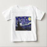 T-shirt Pour Bébé Nuit Van Gogh Starry<br><div class="desc">Nuit Van Gogh Starry</div>