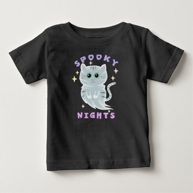 T-SHIRT POUR BÉBÉ NUITS EFFRAYANTES (Devant)
