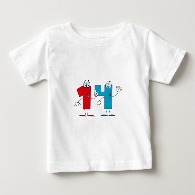 T-shirt Pour Bébé Numéro 14 (Devant)