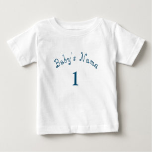 T-shirt Pour Bébé Numéro personnalisé unique Baby Baby