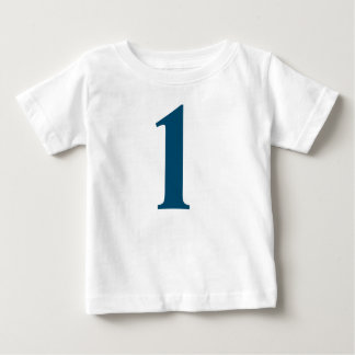 T-shirt Pour Bébé Numéro simple et élégant "1"