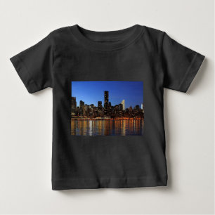 T-shirt Pour Bébé NYC New York City Manhattan Nuit