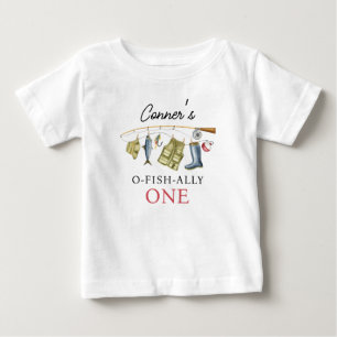 T-shirt Pour Bébé O-Fish-Ally Un Vintage Premier Anniversaire 