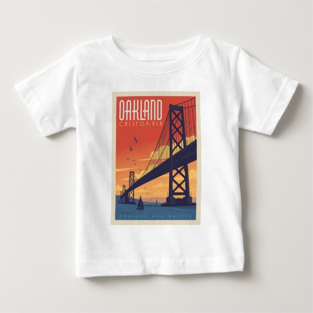 T-shirt Pour Bébé Oakland, Californie (Devant)