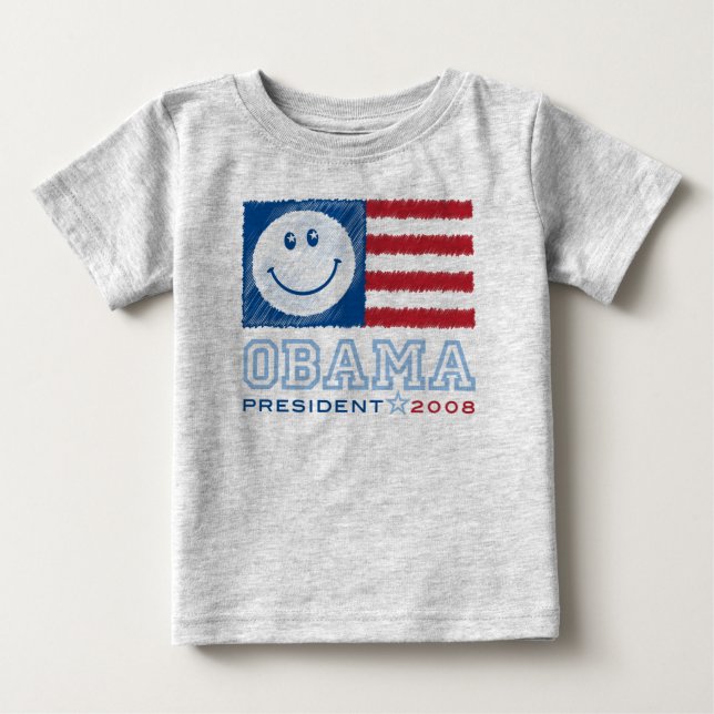 T-shirt Pour Bébé Obama Baby (Devant)