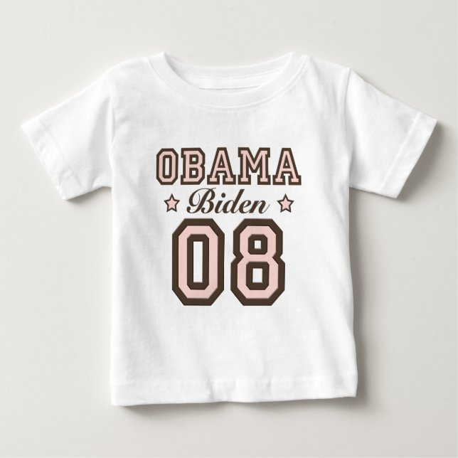 T-shirt Pour Bébé Obama Biden 08 Infant Long Sleeve T- Shirt (Devant)