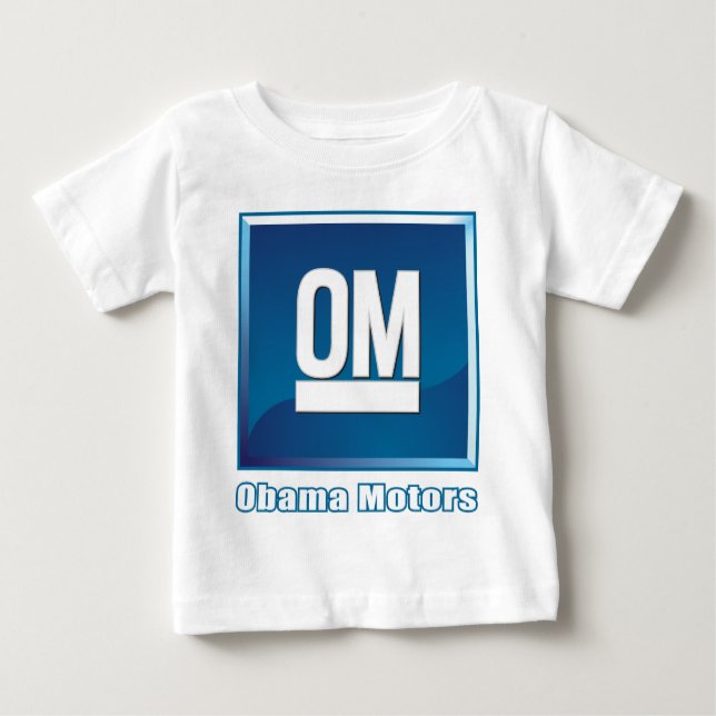 T-shirt Pour Bébé Obama circule en voiture le logo (Devant)
