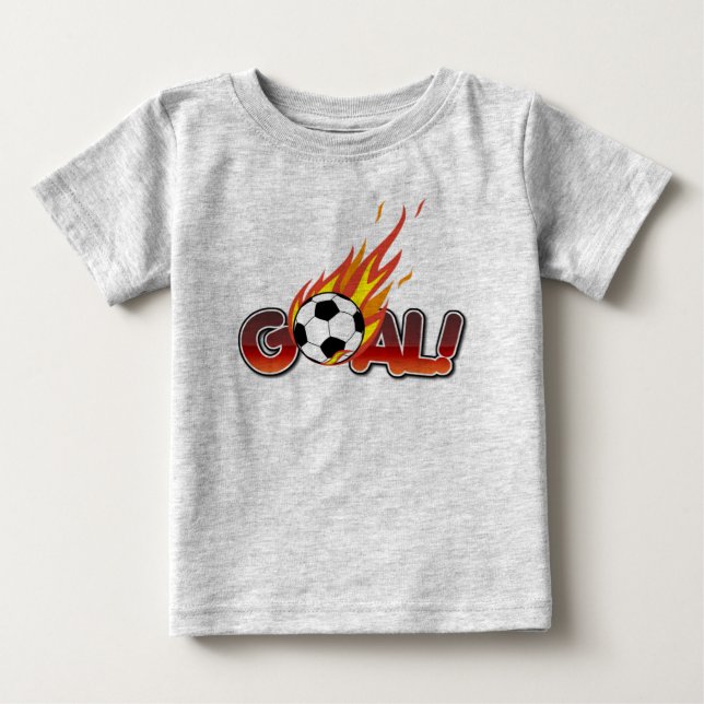T-shirt Pour Bébé Objectif football (Devant)