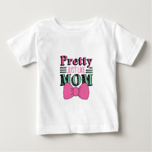 T-shirt Pour Bébé Obtenez-le de ma mère Plutôt comme maman mère Fête