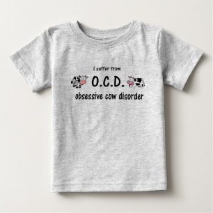 T-shirt Pour Bébé OCD Cow