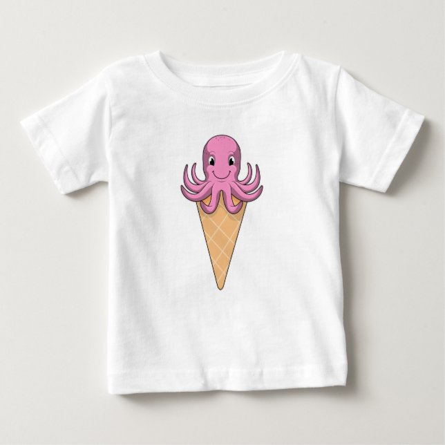 T-shirt Pour Bébé Octopus (Devant)