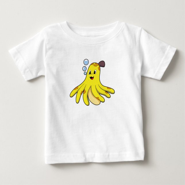T-shirt Pour Bébé Octopus (Devant)