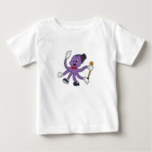 T-shirt Pour Bébé Octopus comme magicien avec Casquette