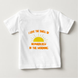 T-shirt Pour Bébé Odeur de néphrologie le matin