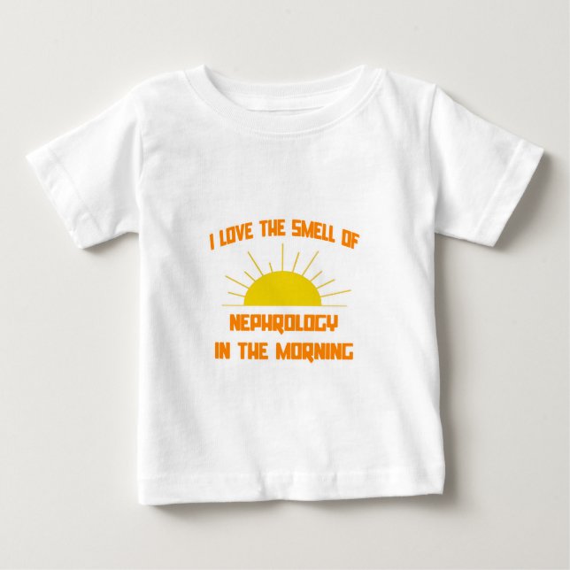 T-shirt Pour Bébé Odeur de néphrologie le matin (Devant)
