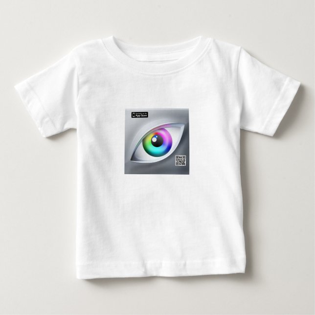 T-shirt Pour Bébé OEil bébé pour la longue tige de couleur (Devant)