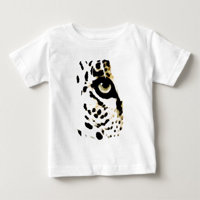 T-shirt Pour Bébé Œil de léopard (Devant)