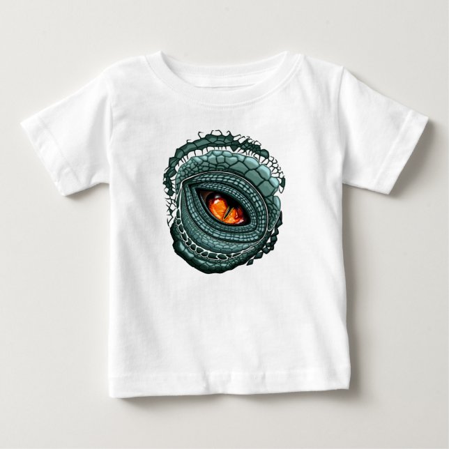 T-shirt Pour Bébé Œil de prédateur reptile primal (Devant)