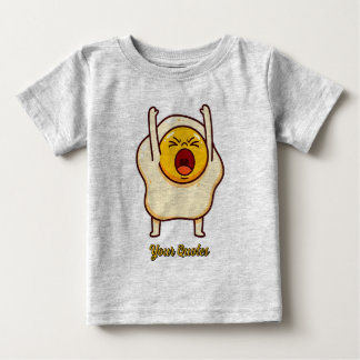 T-shirt Pour Bébé Œuf de dessin animé drôle et en colère