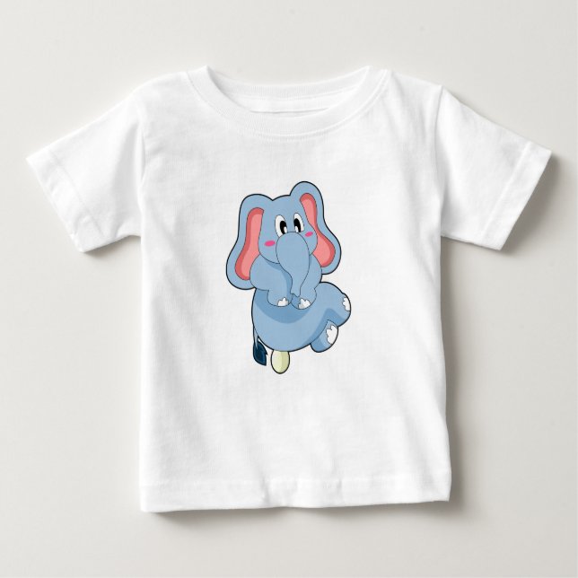 T-shirt Pour Bébé Oeuf éléphant (Devant)