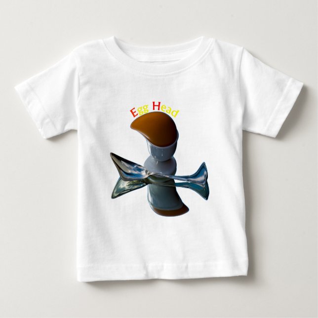 T-shirt Pour Bébé Oeufs Tête Délicat Designs (Devant)