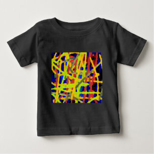 T-shirt Pour Bébé Oeuvre Abstraite colorée
