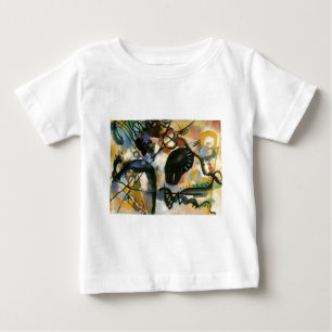 T-shirt Pour Bébé Oeuvre Abstraite de Kandinsky Black Spot