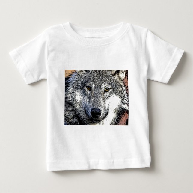T-shirt Pour Bébé Œuvre d'art Wolf Eyes (Devant)