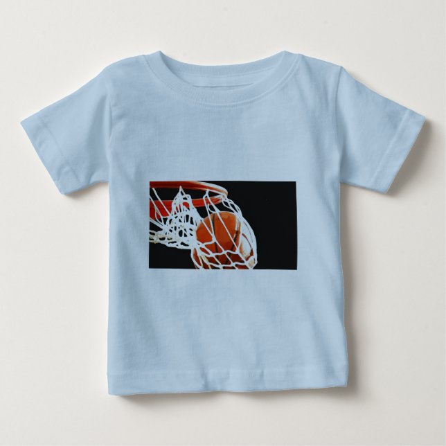 T-shirt Pour Bébé Oeuvre de basket-ball (Devant)