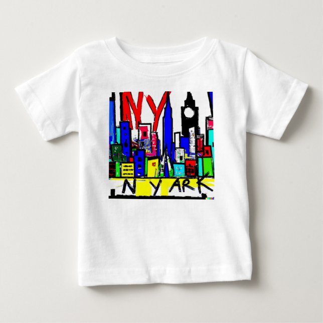 T-shirt Pour Bébé Oeuvre originale de NYC (Devant)