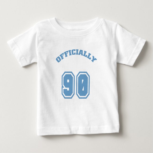 T-shirt Pour Bébé Officiellement 90 (Devant)