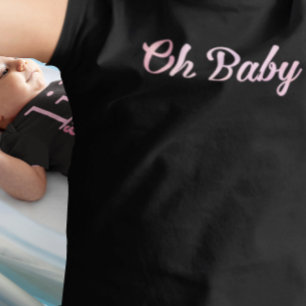 T-shirt Pour Bébé Oh Baby Personnalisé Fille Rose Fille