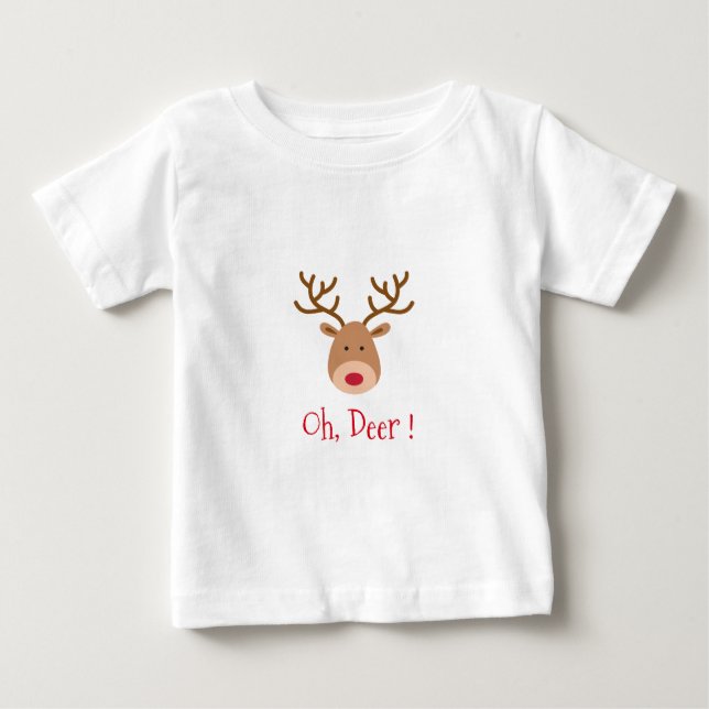 T-shirt Pour Bébé oh cerf (Devant)
