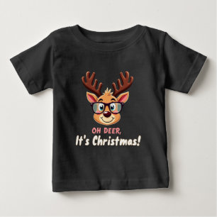 T-shirt Pour Bébé Oh Deer, c'est Noël : Une fête de Noël