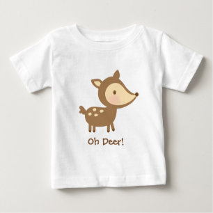 T-shirt Pour Bébé Oh humour mignon de calembour de cerfs communs