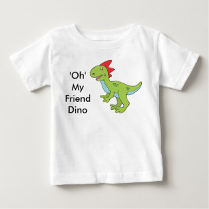 T-shirt Pour Bébé "Oh Mon Ami Dino", T-shirt bébé