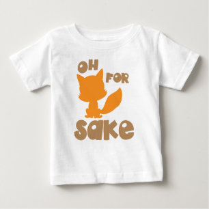 T-shirt Pour Bébé Oh Pour Le Sake De Renard, La Silhouette De Renard