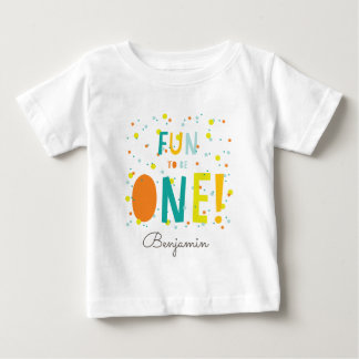 T-shirt Pour Bébé Oh Qu'il Est Amusant D'avoir UN An Fête d'annivers