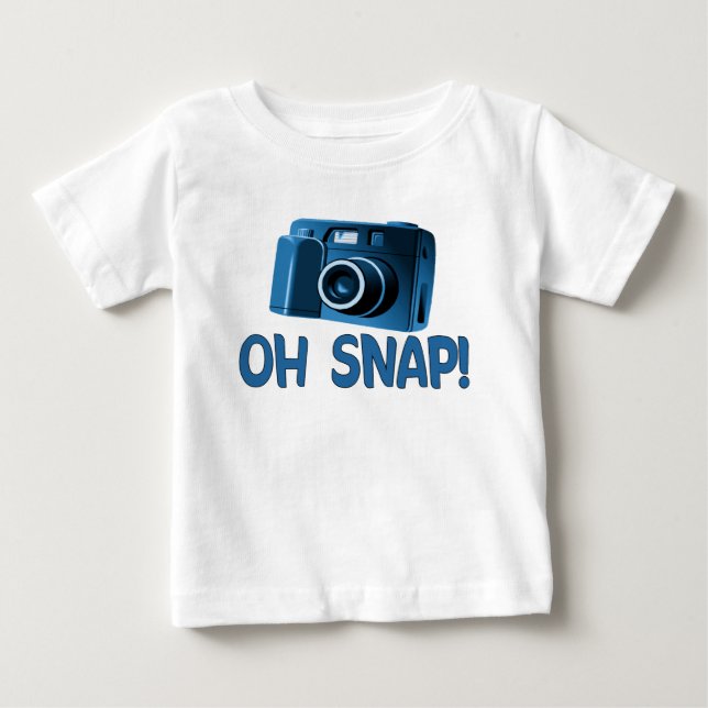 T-shirt Pour Bébé Oh Snap Camera (Devant)