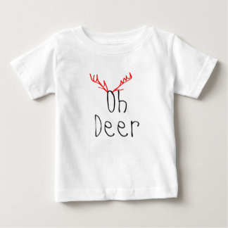 T-shirt Pour Bébé Oh T-shirt de raglan de bébé de Noël de cerfs
