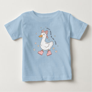 T-shirt Pour Bébé Oie Idiote en Liberté