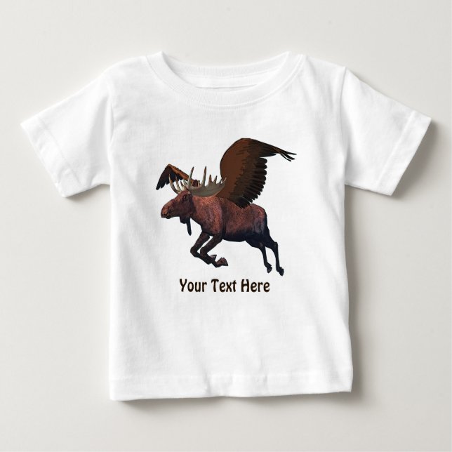 T-shirt Pour Bébé Oie volante (Devant)