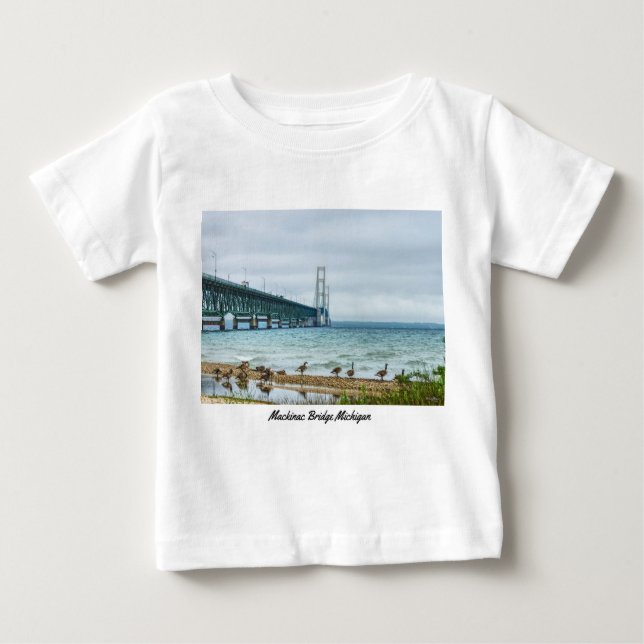T-shirt Pour Bébé Oies au puissant Mac (Devant)