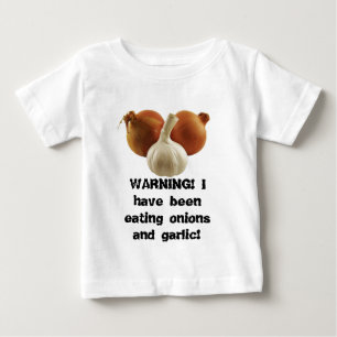 T-shirt Pour Bébé Oignons et ail