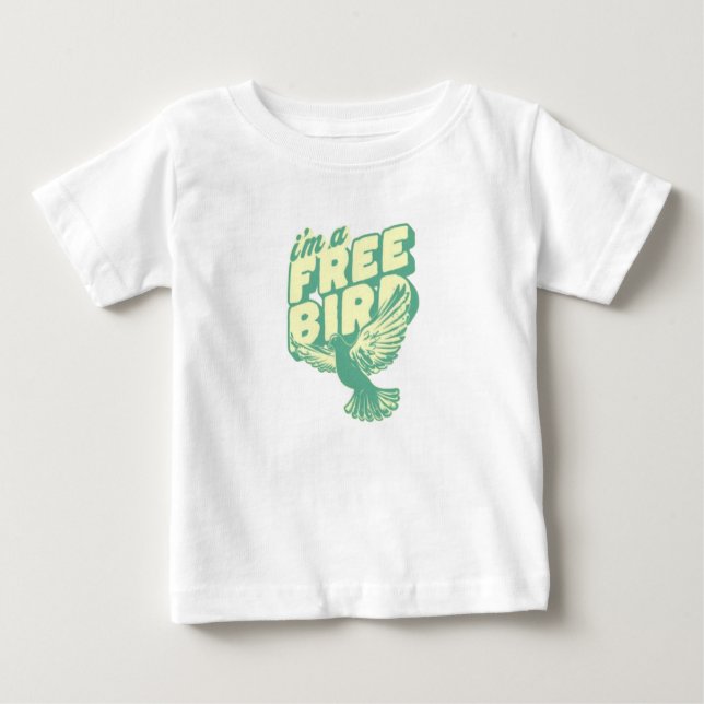 T-shirt Pour Bébé oiseau (Devant)